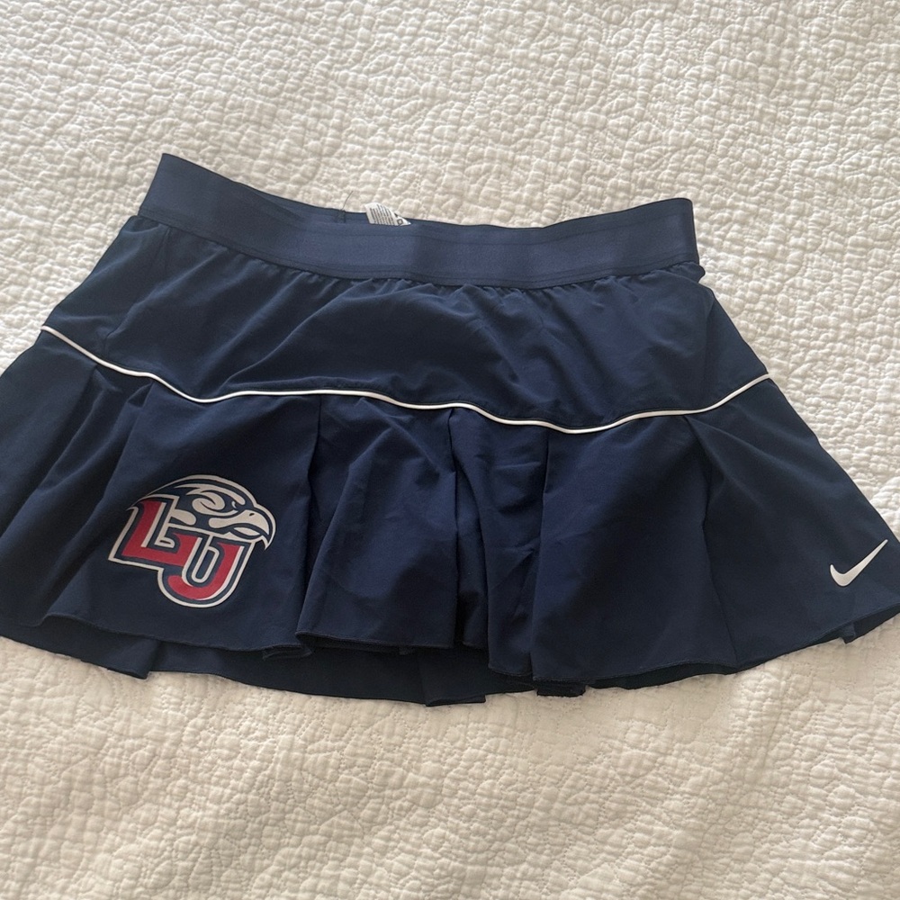 Nike Navy and White LU Pleated Athletic Skort